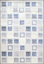 Dynamic Rugs ECLIPSE 66311-6141 Cream and Blue